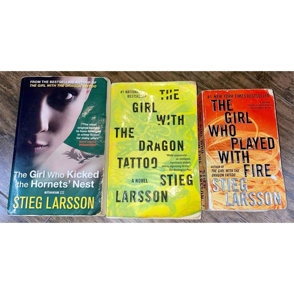 Steig Larsson Paperback Trilogy Bundle The Girl With The Dragon Tattoo 3 Books